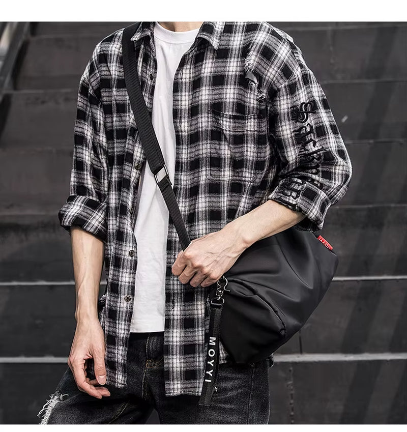 Waterproof Gym Bag Fitness Outdoor Travel Gym Bag Unisex Soft Crossbody Bags Men