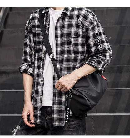 Waterproof Gym Bag Fitness Outdoor Travel Gym Bag Unisex Soft Crossbody Bags Men